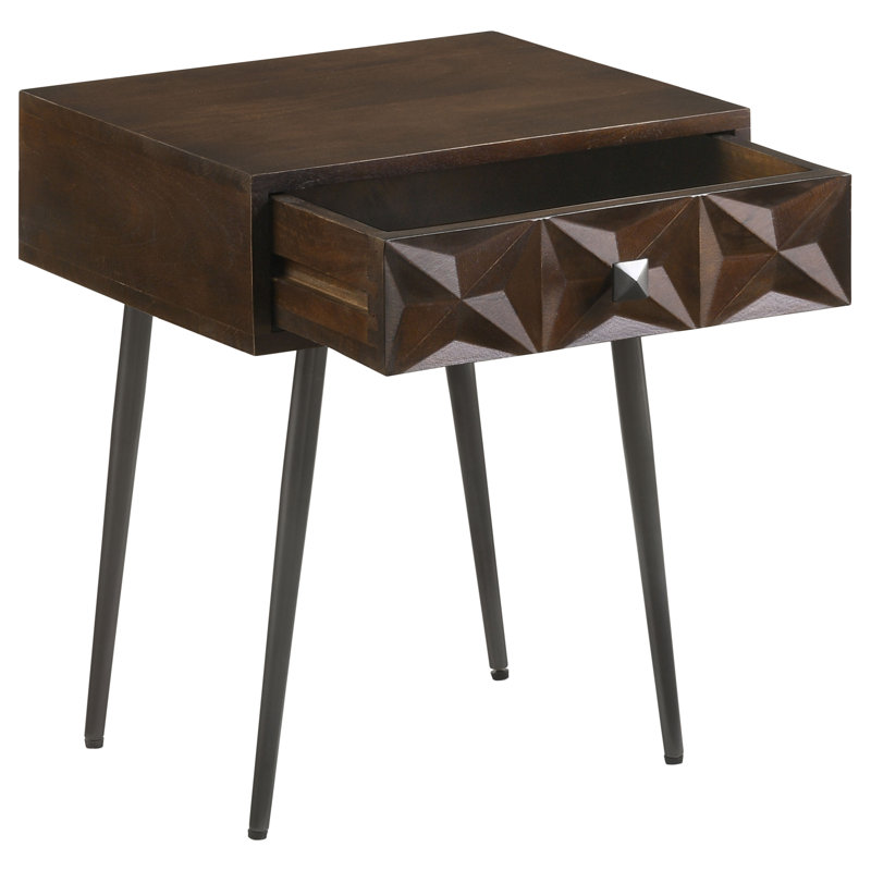 Table d'appoint Dkota, Café foncé