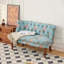 Chaise de canapé à motif floral capitonnée de style européen pour le salon et la chambre à coucher, multifonctionnelle et élégante