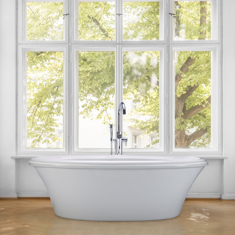 Victoria 4 71.25" Freestanding Air Bathtub, White
