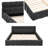 Chenille Upholstered Bed Frame With Headboard-95756490-86317123