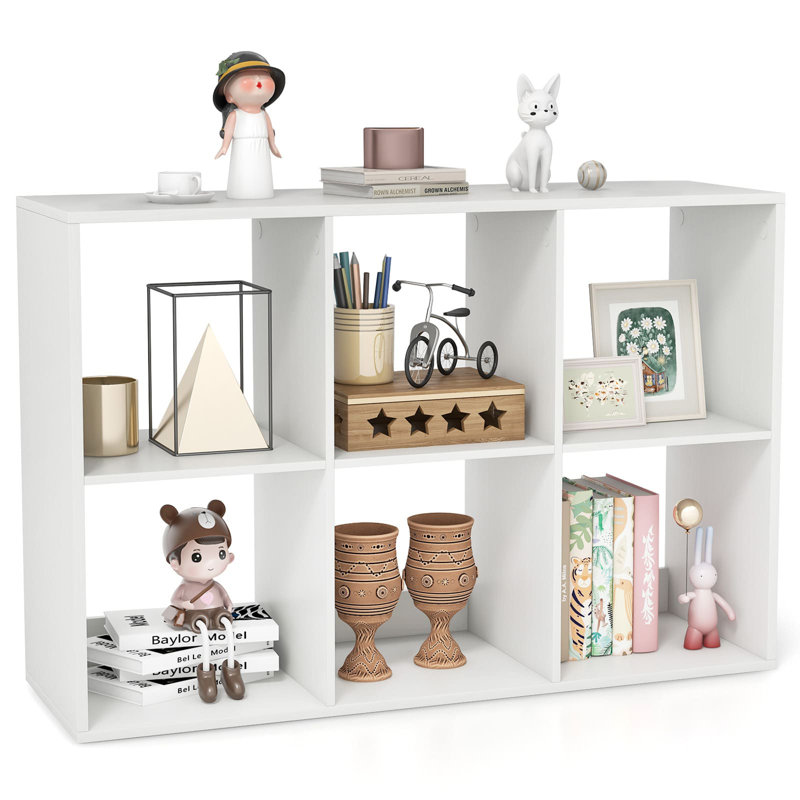Seyram 27.56cm H Cube Bookcase, (2 Shelves) 27.56cmH x 104cmW x 13cmD