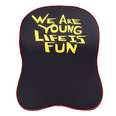 We Are Young Life Is Fun Headrest Cushion with Memory Foam