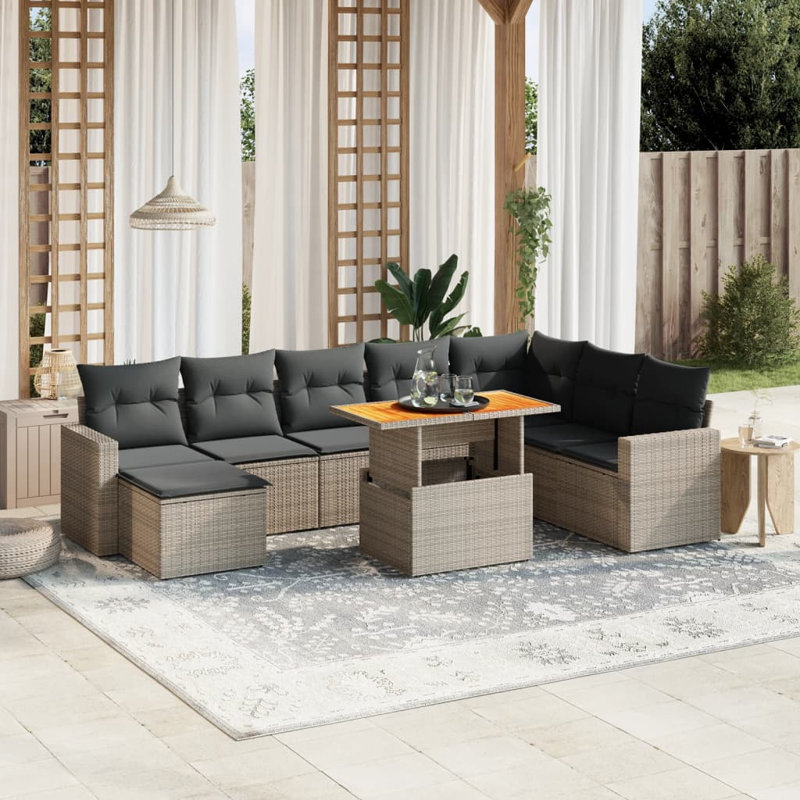 Ensemble de canapé de jardin Vidaxl