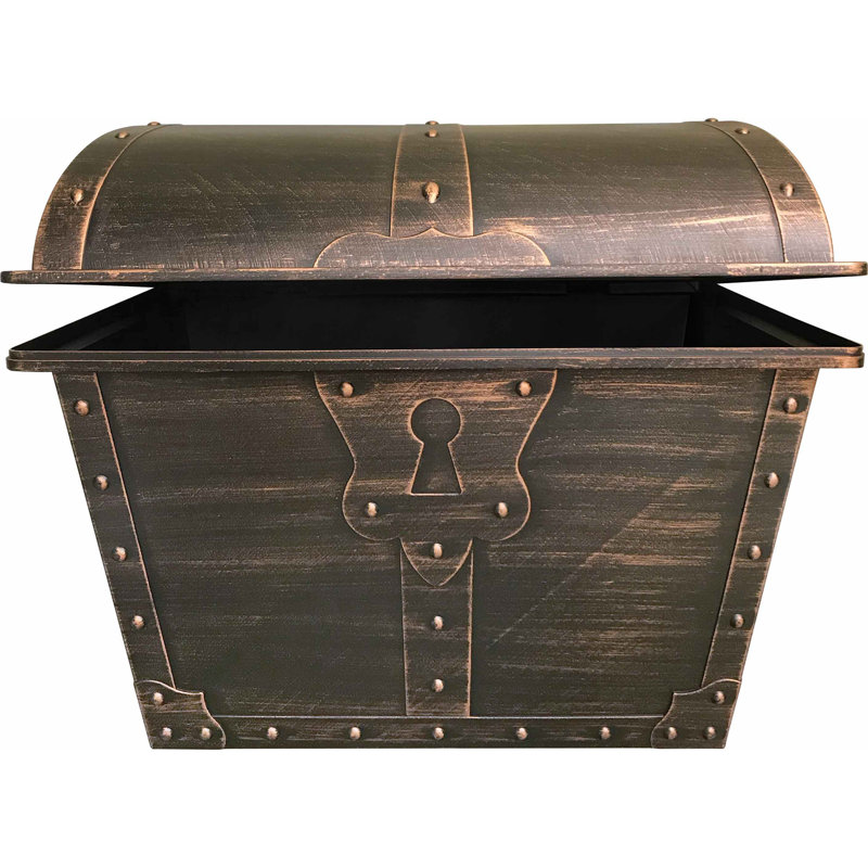 Large Oil-Rubbed Bronze Plastic Treasure Chest