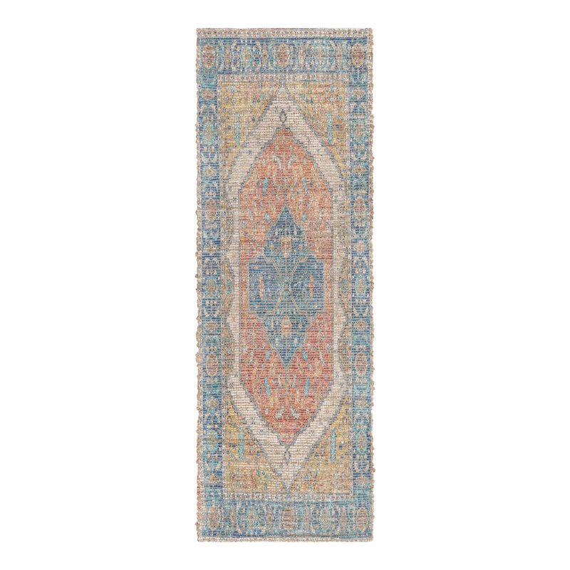 Tapis Watkin - orange / jaune, Tapis de couloir 2 pi 2 po x 6 pi 1 po
