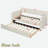 Upholstered Daybed With Trundle And Wood Slat-1188589977