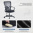 Swivel Home Office Chair with Lumbar Support, Breathable Mesh Desk Chair with Fixed Armrest & Adjustable Height, Mid-Back Computer Chair for for All-Day Productivity-1230093589-1230093590
