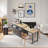 74.5-inch Kitchen Island With Extendable Dining Table-952419565