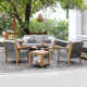 Chauncie 20.75'' Teak Outdoor Side Table
