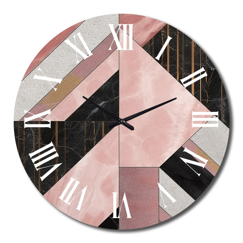 Horloge murale en marbre et granit, Très grand
