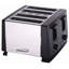 Grille-pain Brentwood® 4 tranches de 1 300 watts avec fentes extra-larges, deux boutons de brunissage à 6 positions, guides de centrage automatique et ramasse-miettes-536696107
