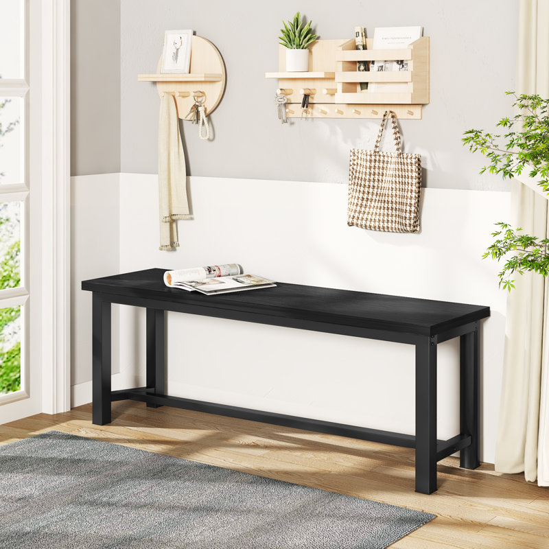 Rotary Dining Bench, Black