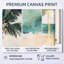 Tropical Beach Canvas, Palm Leaf Wall Art, Cellon-659331499-659331495