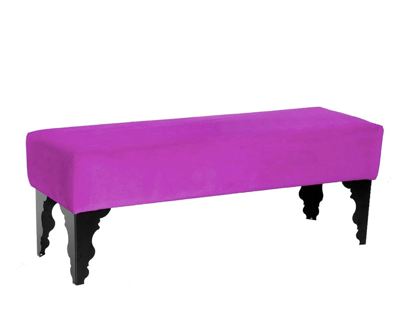 Artedeco Upholstered Bench, Violet
