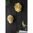 Of 2 Charming Gold Rose Decoration - Intricate Detail, Enhance 2Pcs Ornate Roses Design, Versatile Home Decor Piece-63854127