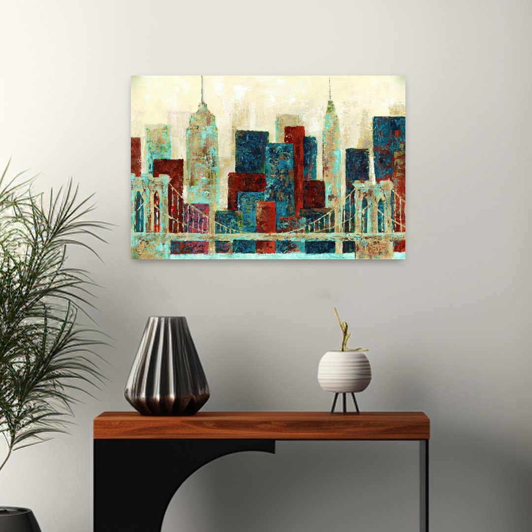 Impression City II Abstract Contemporary Architecture City Wall Art Print