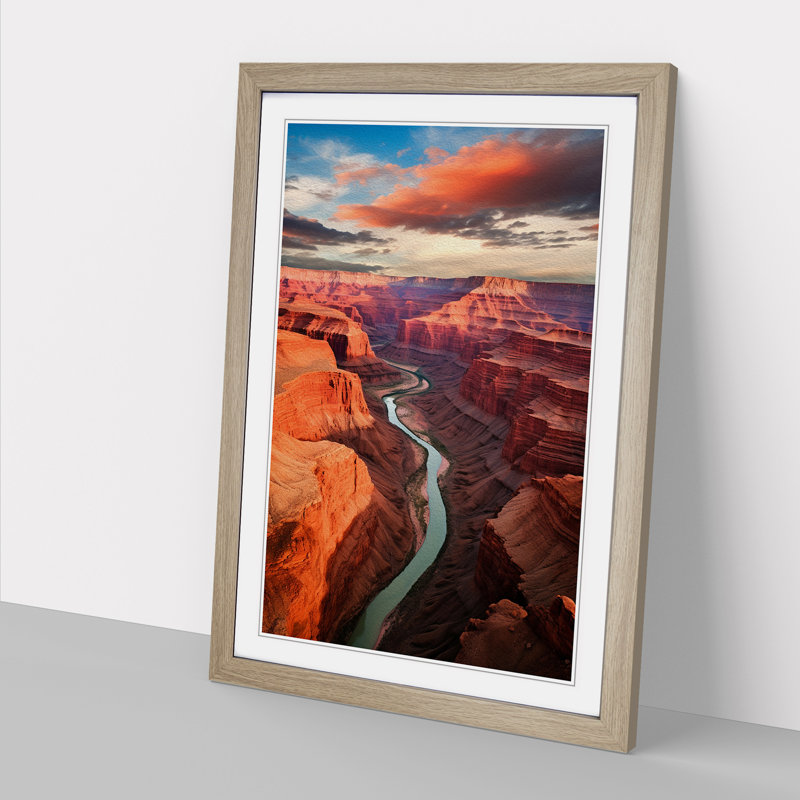 Grand Canyon Conceptual - Framed Print, 34cmH x 25cmW
