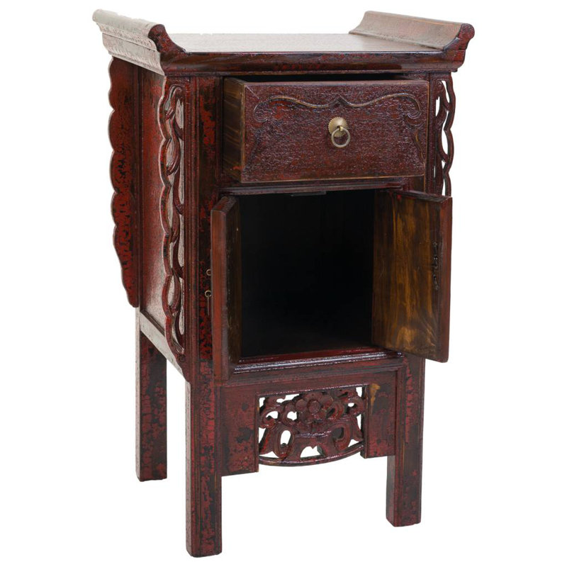 Annika Solid Wood 2 - Door Rectangle Accent Cabinet