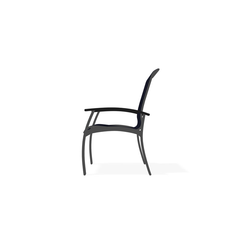 Belle Isle Outdoor Dining Chair, Collect Indigo, Graphite