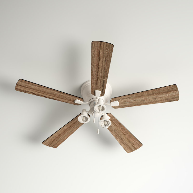 Monroeville 52'' Ceiling Fan with Light Kit, White