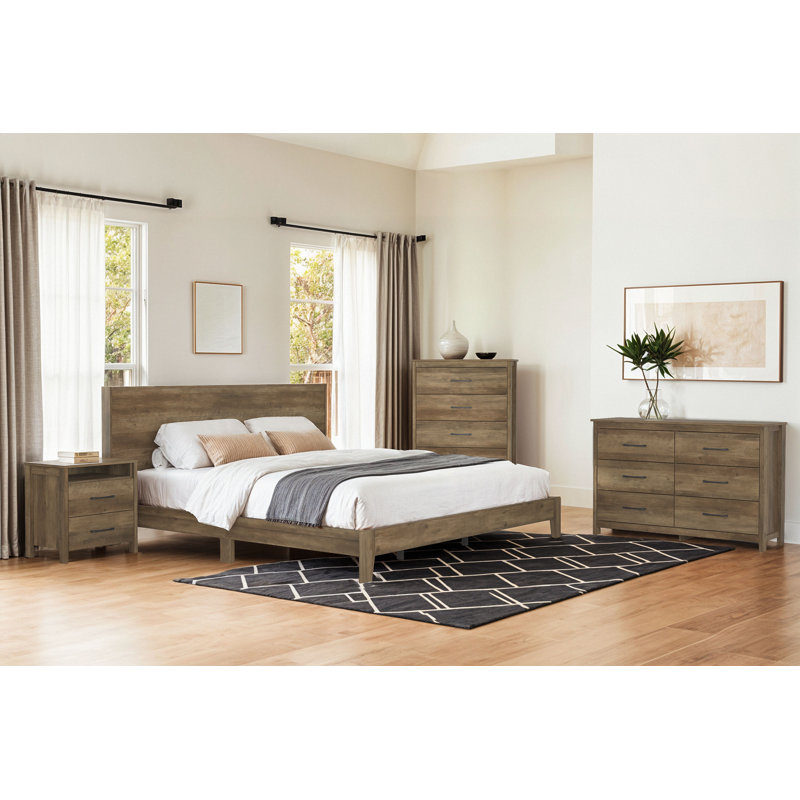 Marlieke 5 Piece Bedroom Set, Knotty Oak, King