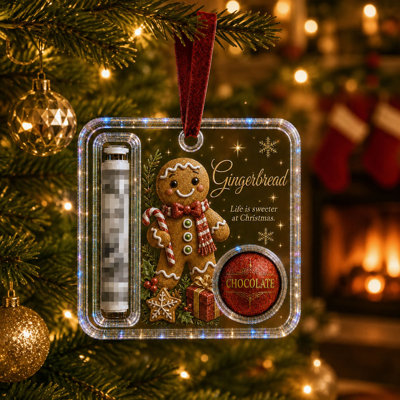 Décorations de sapin de Noël, ornement suspendu en acrylique pour sapin de Noël, décorations de Noël pour la maison et l'intérieur, porte-monnaie de Noël personnalisés