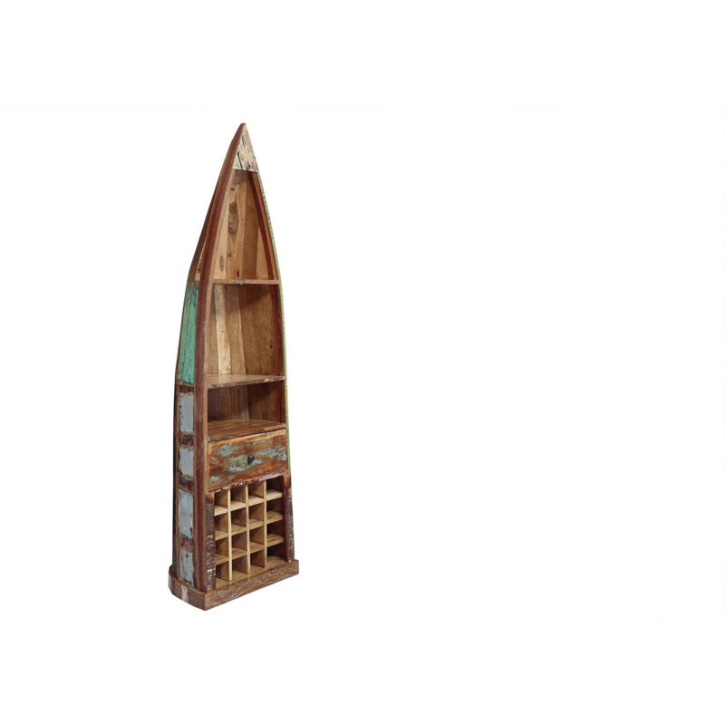 Nature Of Spirit 204cm H x 58cm W Solid Wood Standard Bookcase