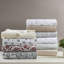 Ensemble de draps 4 pièces - Imprimé faune de sauge d'hiver, 100% flanelle de coton, dimensions luxueuses surdimensionnées jusqu'à une hauteur de matelas de 18 po, douceur supérieure, drap-housse élastique, pré-rétréci