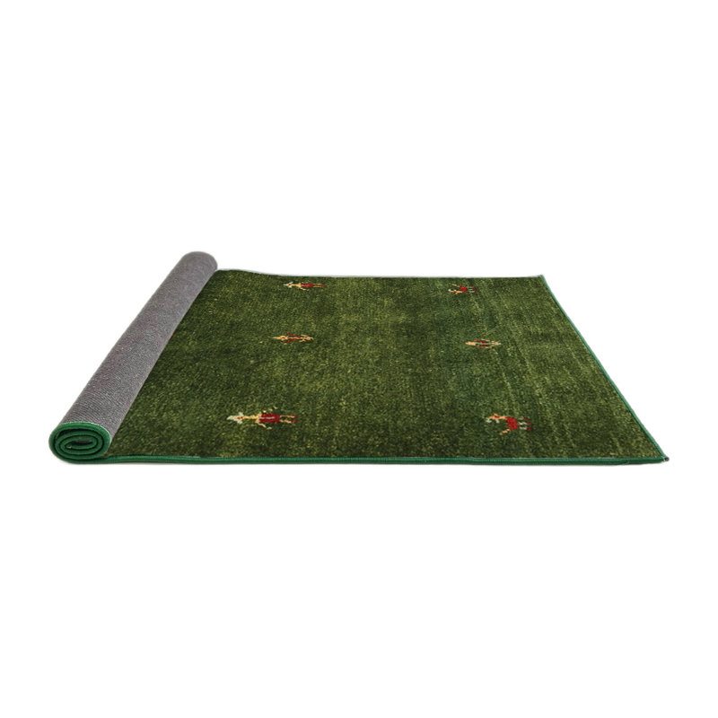 Tapis vert contemporain Naema, Rond 7 pi