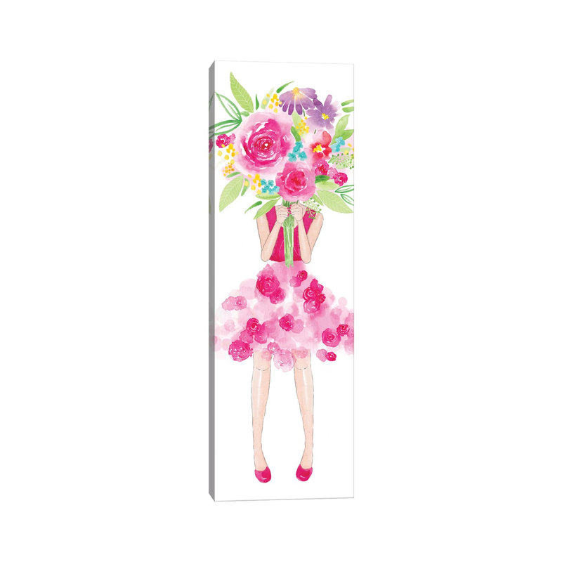 Flower Girl 1 Piece Wall Art on Canvas, 121.92 cm H x 40.64 cm W x 1.91 cm D, Wrapped Canvas
