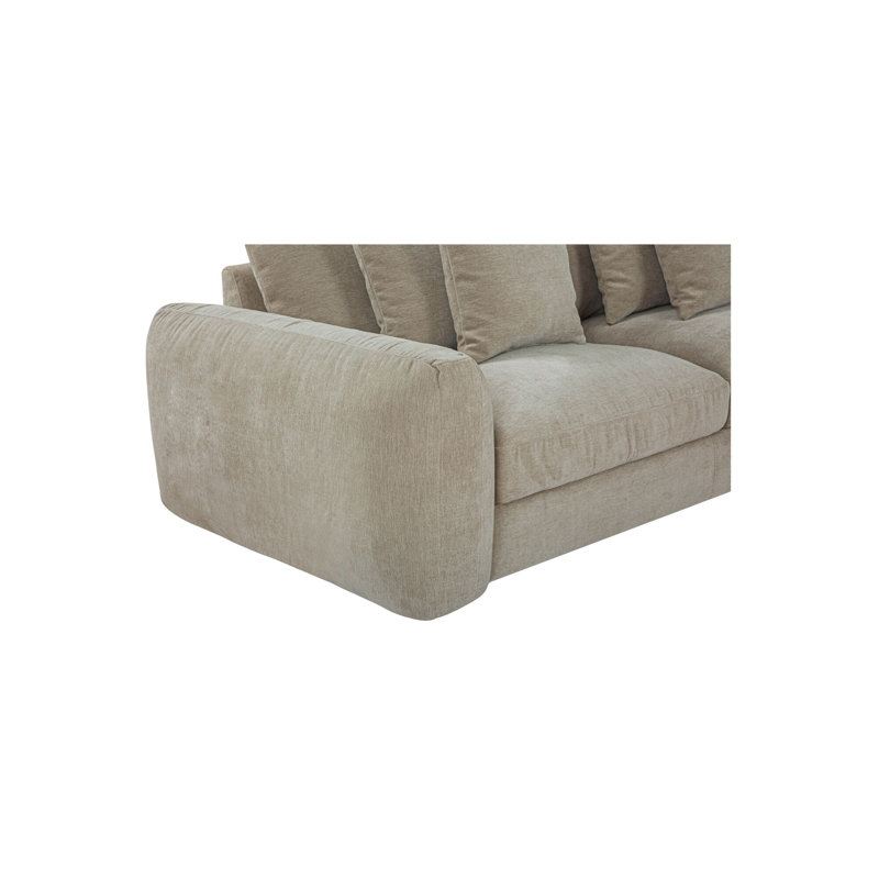 Berga Sectional Left Oat, Right Hand Facing, Pebble Polyester