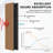 2 PCS 106"L x 12.6"W Acoustic Slat Wall Panels, Eco-Wood Look for Home/Office Wall & Ceiling (18.56 sq. ft.)-110963835