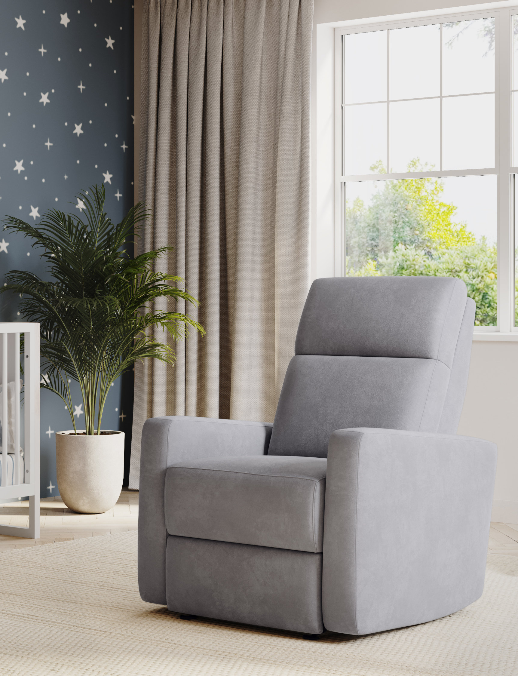 Nurture& The Manual Premium Modern Recliner Nursery Glider Chair