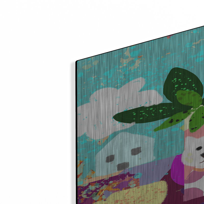 Art mural en métal Winston Porter «Dog Vase Collage» par Holly McGee, H 36 po x l 24 po