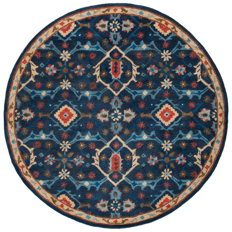 Wahcheechee Hand Tufted Wool Oriental Rug, Round 6'