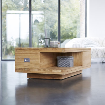Coffee Tek Coffee Table with Magazine Rack