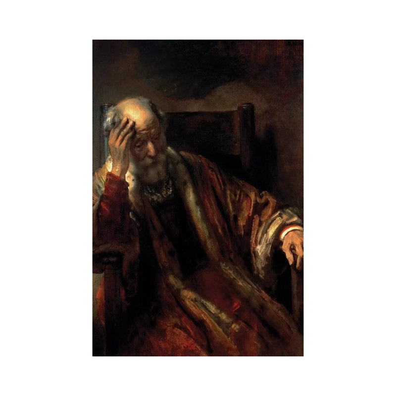 An Old Man In An Armchair by Rembrandt Van Rijn - Wrapped Canvas Gallery-Wrapped Canvas Giclée, 20.32 cm H x 30.48 cm W