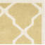 Tapis doré / ivoire en laine touffeté à la main à motif géométrique Carolene-911986235