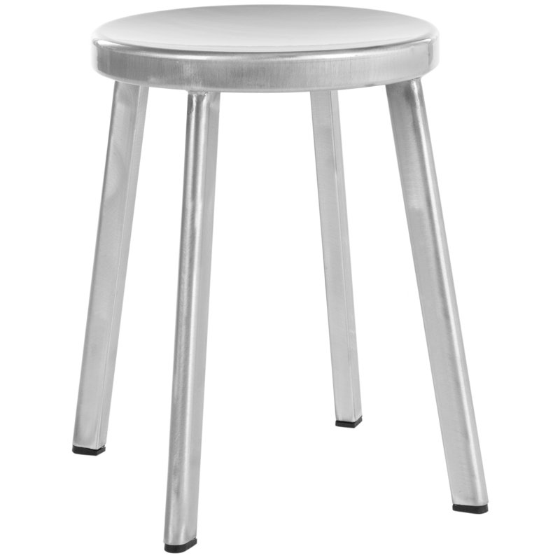 Liborius Counter Stool with Metal Frame, Silver