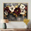 Bourgogne, coquelicots, paysage de rêve la nuit II - coquelicots, art mural encadré-239281230-239281218-239281228