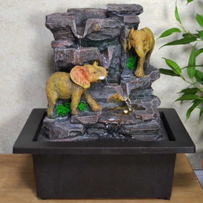 Blankenship Indoor Rock Fountain with Lights
