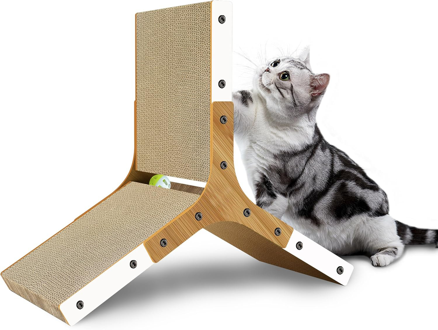 George Oliver 6-Sided Rotatable Cat Scratcher , Indoor Cat Scratch Pad ...