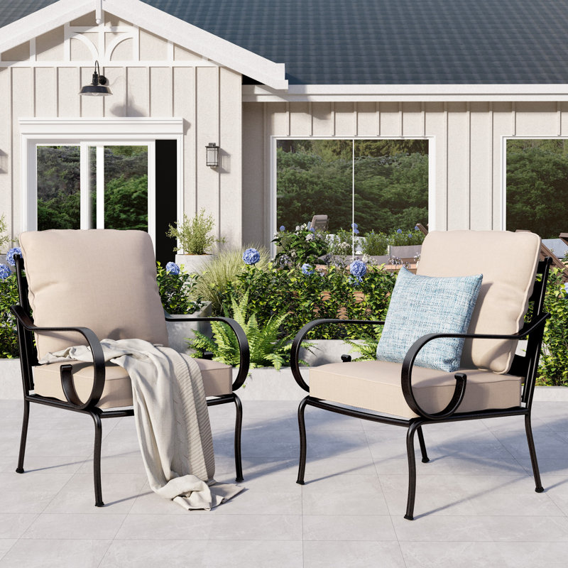 Armisha Patio Lounge Chair with Cushions