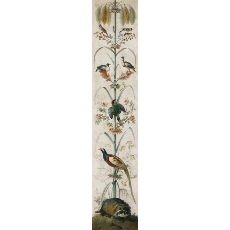 Tropical Vertical Painting 1 Print by Grand Archives, Walnut
