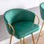 Ensemble de 26 tabourets de bar 26 po avec repose-pieds chromé et base en velours + tabouret de bar simple Golden Leg-1669141241-1669141243
