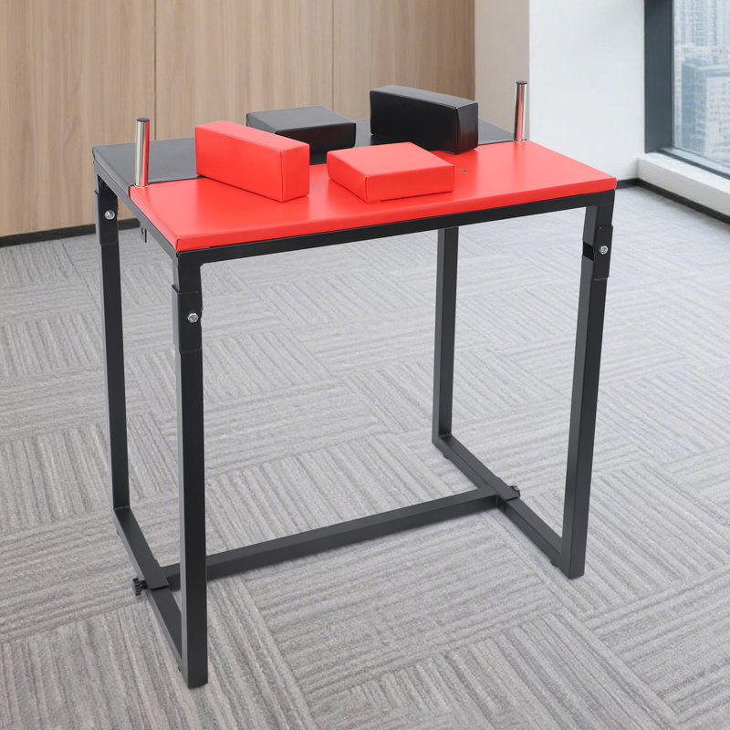 Table de bras de fer pliable, Rouge / Noir