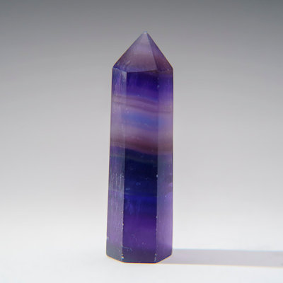 Fluorite véritable polie mauve / bleue de Chine (99 grammes)