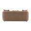 Canapé en chenille brun Keith avec 3 coussins décoratifs assortis-395991362