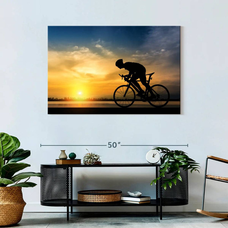 Silhouette de vélo Sireci, H 30 po x l 45 po