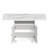 47" Wood Folding Dining Table With Storage Rack And Cabinet, Removable Entryway Table With 6 Wheels, White Marble Color Kitchen Island, Side Table And Coffee Table Versatile Table Space Saving